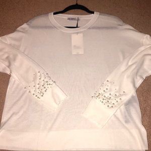Zara Sweater with Pearls